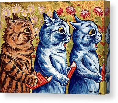 Two Little Kittens by Louis Wain Canvas Print / Canvas Art by Orca Art  Gallery - Pixels Canvas Prints