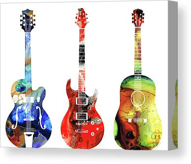 Guitar Player Canvas Prints