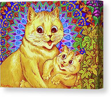 THE NEW GOVERNESS by Louis Wain print on card. 295 x 210 mm cats & kittens  on eBid United States