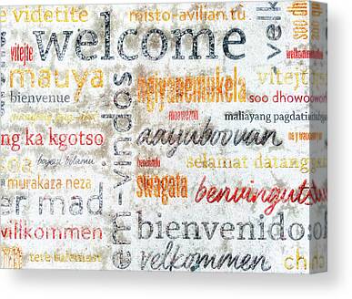 Welcome Mat Canvas Prints