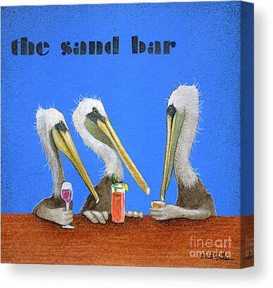 Sand Bar Canvas Prints