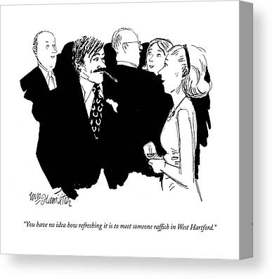 New Yorker Cartoons Cigars Canvas Prints