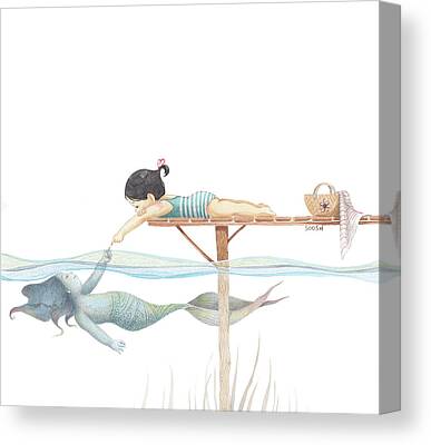 Children Story Drawings Canvas Prints
