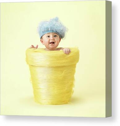 Laughing Baby Canvas Prints