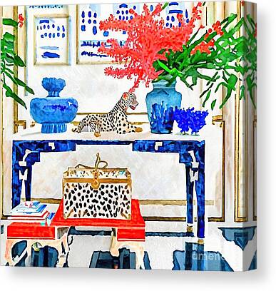 ❤️ Louis Vuitton Positive abstract paint color canvas print lv10