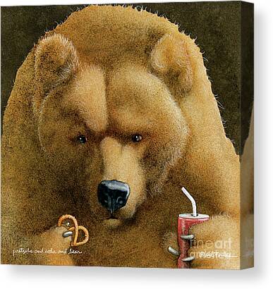 Grizzley Bear Canvas Prints