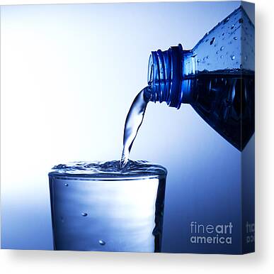 Glass of Water Canvas Art Prints