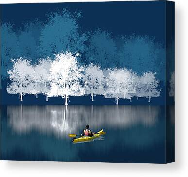 Kayaking Canvas Prints
