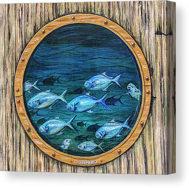 Redfish Tail Canvas Prints | Fine Art America