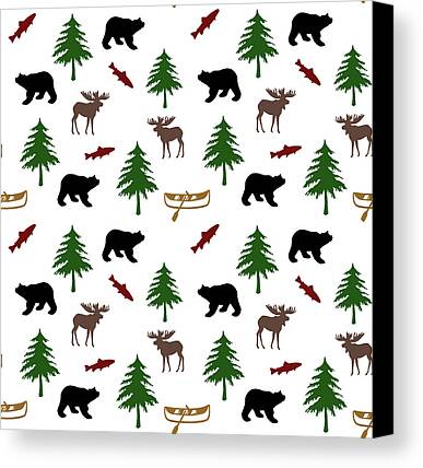 Designs Similar to Bear Moose Pattern