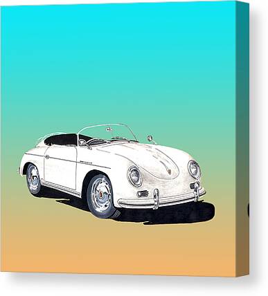 Images Of 1955 Porsche Speedster Framed Of 1955 Porsche Speedster Canvas Prints