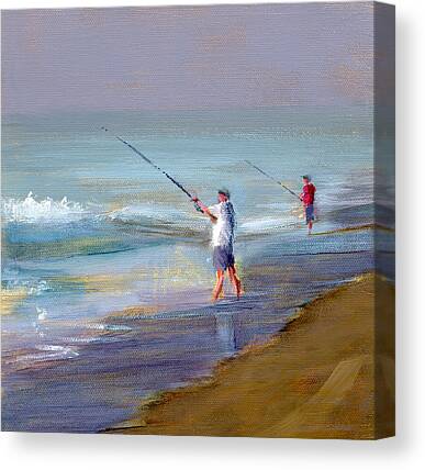 Surf Fishing Canvas Prints