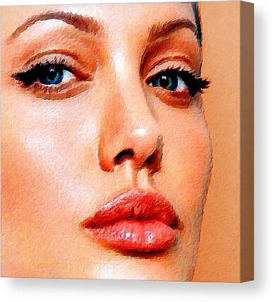 Angelina Jolie minimalist art portrait - digital painting iPhone Wallet  for Sale by Thubakabra
