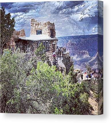Painted Canyon Canvas Prints