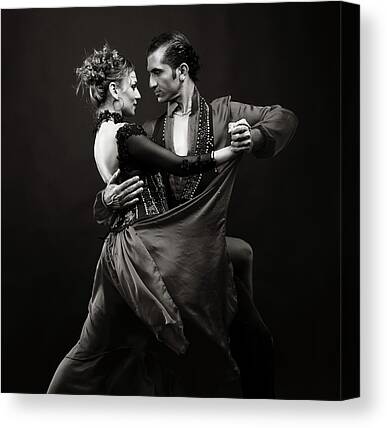 Dance Tango Painting Love Couple Canvas Poster Wall Print Picture Framed CH505