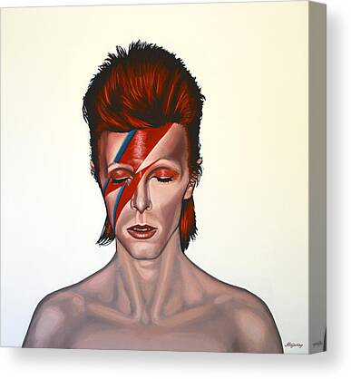 PRINT David Bowie Cat 11x14/" Art Poster oil painting Aladdin Sane Ziggy Stardust
