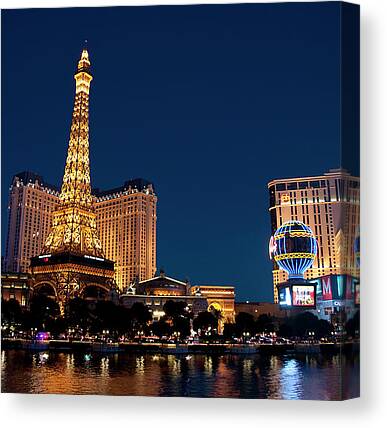 Paris Casino Sign and Eiffel Tower in the Afternoon Acrylic Print