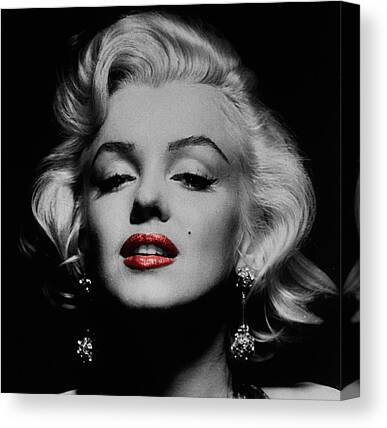 Marilyn Monroe Red Lips Canvas Prints & Wall Art for Sale - Fine