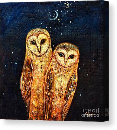 Snowy Owl Canvas Prints