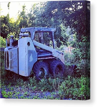 Excavators Canvas Prints