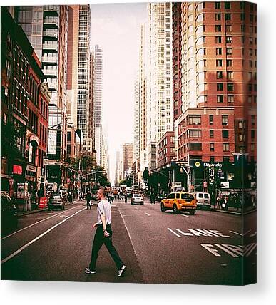 Streets Of New York Canvas Prints