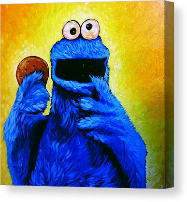 Snuffleupagus Canvas Print / Canvas Art by Sesame Street - Fine