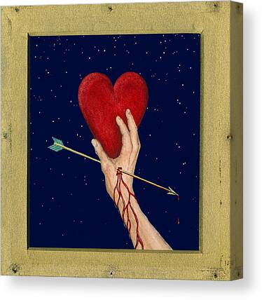 HEARTBROKEN  Canvas Print for Sale by johnnyssandart