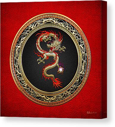 Red Dragon Canvas Prints