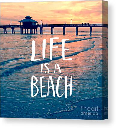 Ft. Meyers Beach Canvas Prints