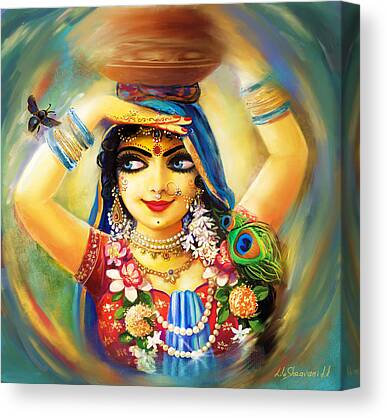 Radha Krishna Love Canvas Prints & Wall Art - Fine Art America