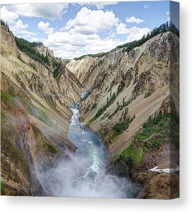 Grand Canyon Of Yellowstone Canvas Prints