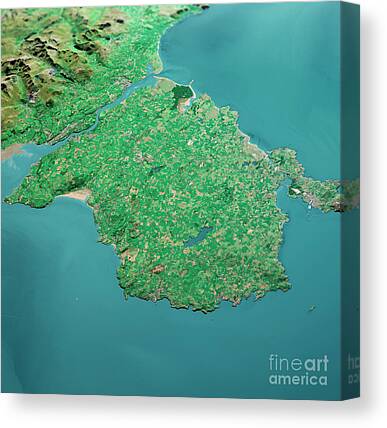 Anglesey Digital Art Canvas Prints