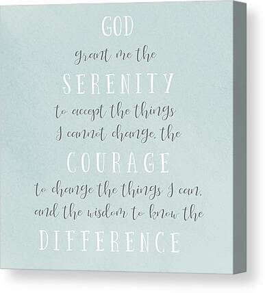 Serenity Prayer Canvas Prints