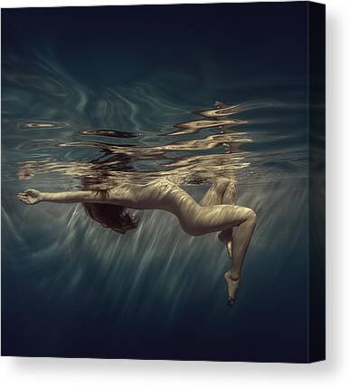 Floating Girl Canvas Prints