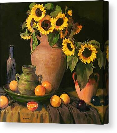 Hand Thrown Pottery Paintings Canvas Prints