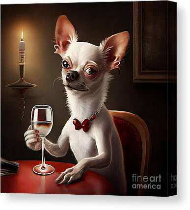 Chihuahua Night Jigsaw Puzzle by Aja Trier - Pixels Merch