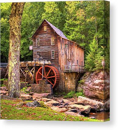 Old Grist Mill Canvas Prints