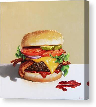 Hamburger Canvas Prints