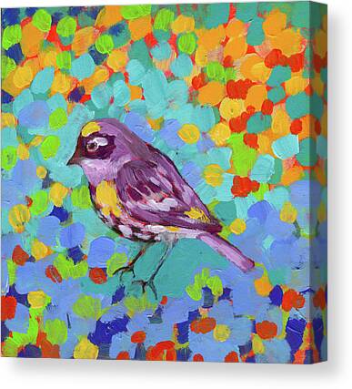 Yellow-rumped Warbler Canvas Prints