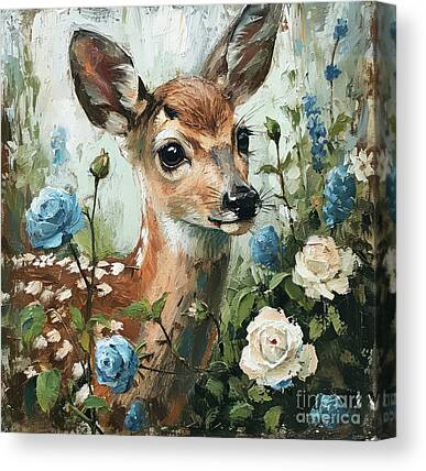 Young Buck Canvas Prints