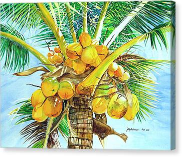 Coconut Tree Part 2 Painting by Jelly Starnes