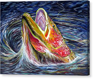 Angler Blinky canvas art print by JesseJFR various sizes available