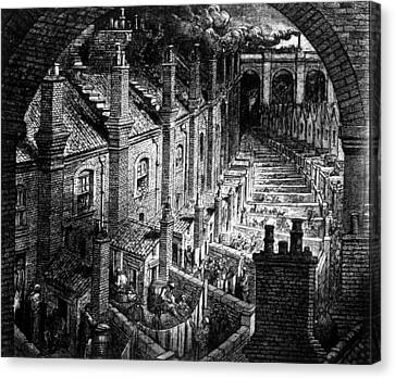 Slums Of London, Engraving By Gustave Photograph by Everett