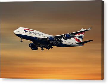 Art print POSTER Canvas Boeing 747 in Flight