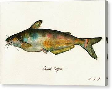 Haida Fish Artwork Catfish Fine Art Print Colorful Animal Art by Canadian Artist Cat Fish Art Wall Decor for Cabin or Lodge
