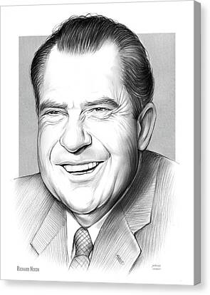 CANVAS President Richard M Nixon and Elvis Presley Art Print Poster