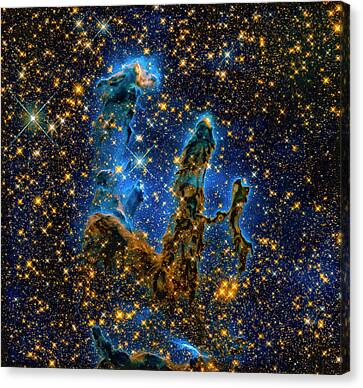 Pillars of Creation UV Space Painting on Canvas