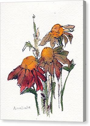 Sunflower Trio #1 Painting by Anne Duke