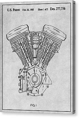 Harley Gifts Motorcycle Evolution Engine Patent Art Drawings Hd Evo
