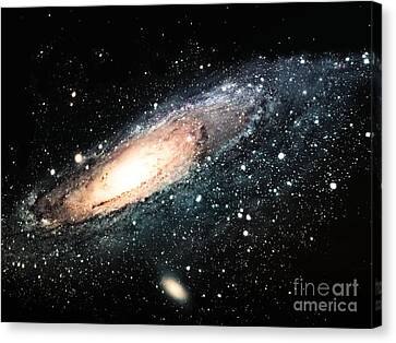 Space Spiral Galaxy Universe Picture Canvas Art Print